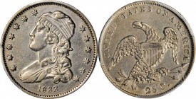 Capped Bust Quarter

1833 Capped Bust Quarter. B-1. Rarity-2. AU-50 (PCGS).

PCGS# 5352. NGC ID: 23RY.