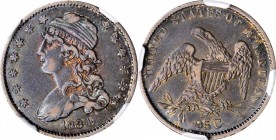 Capped Bust Quarter

1834 Capped Bust Quarter. B-1, FS-901. Rarity-1. Late Die State. O/F in OF. VF-35 (NGC).

PCGS# 5353. NGC ID: 23RZ.

From o...
