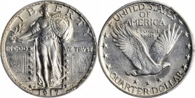Standing Liberty Quarter

1917-D Standing Liberty Quarter. Type II. MS-63 (PCGS).

PCGS# 5716. NGC ID: 2435.