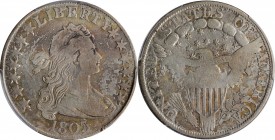 Draped Bust Half Dollar

1803 Draped Bust Half Dollar. O-101, T-1. Rarity-3. Large 3, Small Reverse Stars, 12 Arrows. VG Details--Graffiti (PCGS).
...