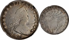 Draped Bust Half Dollar

1806 Draped Bust Half Dollar. O-112, T-12. Rarity-4. 6/Inverted 6. Fine Details--Obverse Scratched (NGC).

PCGS# 6078. NG...