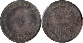 Draped Bust Half Dollar

1806 Draped Bust Half Dollar. O-116, T-20. Rarity-3. Pointed 6, Stem Through Claw. VG-10 (PCGS).

PCGS# 6071. NGC ID: 24E...