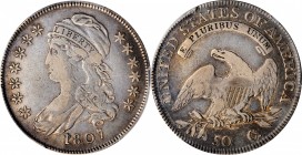 Capped Bust Half Dollar

1807 Capped Bust Half Dollar. O-113a. Rarity-3. Small Stars. VF Details--Cleaned (PCGS).

PCGS# 6087.

From our (Coin G...