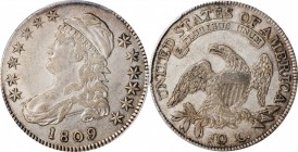 Capped Bust Half Dollar

1809 Capped Bust Half Dollar. O-109. Rarity-3. IIIII Edge. EF Details--Cleaned (PCGS).

PCGS# 6094. NGC ID: 24ES.

Acqu...