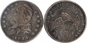 Capped Bust Half Dollar

1811/10 Capped Bust Half Dollar. O-101. Rarity-1. Punctuated Date 18.11. VF-25 (PCGS).

PCGS# 6099. NGC ID: 24EV.

Acqu...