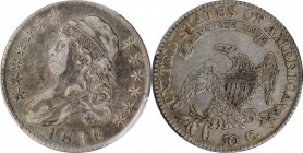Capped Bust Half Dollar

1818/7 Capped Bust Half Dollar. O-101a. Rarity-1. Large 8. VF-35 (PCGS).

PCGS# 6115.

Acquired from Stu Keen, May 2009...