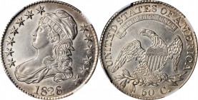 Capped Bust Half Dollar

1826 Capped Bust Half Dollar. O-109. Rarity-1. AU-58 (NGC).

PCGS# 6143. NGC ID: 24FM.

From our (Stack's) Americana Sa...