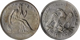 Liberty Seated Half Dollar

1858 Liberty Seated Half Dollar. WB-101. Type I Reverse. Shipwreck Effect (NGC).

AU Details.

PCGS# 6293.

Ex S.S...