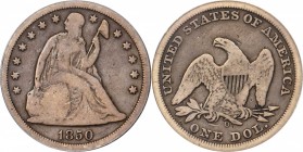 Liberty Seated Silver Dollar

1850-O Liberty Seated Silver Dollar. OC-1, the only known dies. Rarity-2. VG-8 (PCGS).

PCGS# 6938. NGC ID: 24YN.