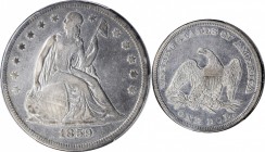 Liberty Seated Silver Dollar

1859 Liberty Seated Silver Dollar. OC-3. Rarity-3+. VF-25 (PCGS).

PCGS# 6946. NGC ID: 24YX.