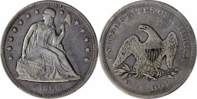 Liberty Seated Silver Dollar

1860-O Liberty Seated Silver Dollar. OC-8. Rarity-1. VF-25 (PCGS).

PCGS# 6950. NGC ID: 24Z3.