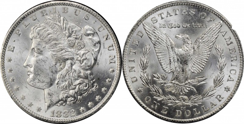 Morgan Silver Dollar

1882-CC GSA Morgan Silver Dollar. MS-62 (NGC).

The or...