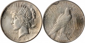 Peace Silver Dollar

1921 Peace Silver Dollar. High Relief. MS-64 (PCGS). CAC.

PCGS# 7356. NGC ID: 2U4E.

From the Q. David Bowers Collection.