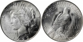 Peace Silver Dollar

1923-S Peace Silver Dollar. MS-64+ (PCGS). CAC.

PCGS# 7362. NGC ID: 257H.

From the Q. David Bowers Collection.
