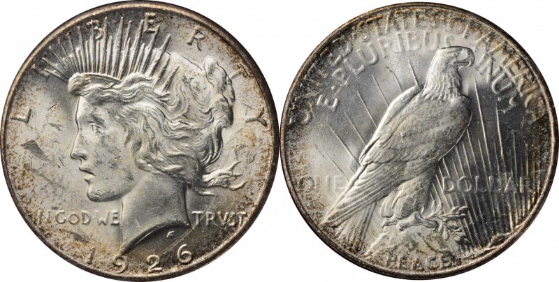 Peace Silver Dollar

1926-S Redfield Peace Silver Dollar. MS-62 (NGC).

Hous...