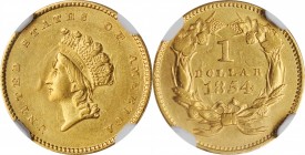 Gold Dollar

1854 Gold Dollar. Type II. AU Details--Whizzed (NGC).

PCGS# 7531. NGC ID: 25C3.