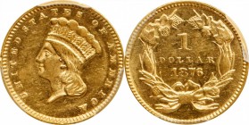 Gold Dollar

1876 Gold Dollar. AU Details--Bent (PCGS).

PCGS# 7577. NGC ID: 25DE.

From the Francesca Collection.
