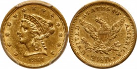 Liberty Head Quarter Eagle

1861 Liberty Head Quarter Eagle. Type II Reverse. AU-50 (PCGS).

PCGS# 7794. NGC ID: 25JV.

From the Francesca Colle...