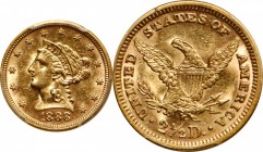 Liberty Head Quarter Eagle

1888 Liberty Head Quarter Eagle. AU-58 (PCGS).

PCGS# 7840. NGC ID: 25LC.

From the Francesca Collection.