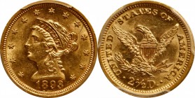 Liberty Head Quarter Eagle

1893 Liberty Head Quarter Eagle. AU-58 (PCGS).

PCGS# 7845. NGC ID: 25LH.

From the Francesca Collection.