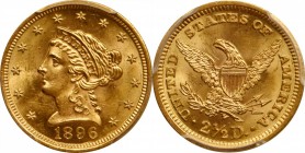 Liberty Head Quarter Eagle

1896 Liberty Head Quarter Eagle. MS-63 (PCGS).

PCGS# 7848. NGC ID: 25LL.

From the Francesca Collection.