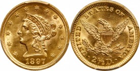 Liberty Head Quarter Eagle

1897 Liberty Head Quarter Eagle. Unc Details--Cleaned (PCGS).

PCGS# 7849. NGC ID: 25LM.

From the Francesca Collect...