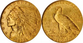 Indian Quarter Eagle

1913 Indian Quarter Eagle. MS-63 (NGC).

PCGS# 7945. NGC ID: 2897.