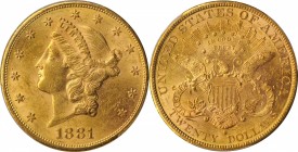 Liberty Head Double Eagle

1881-S Liberty Head Double Eagle. MS-60 (PCGS).

PCGS# 8995. NGC ID: 26BD.