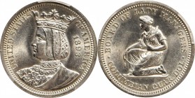 Isabella Quarter

1893 Isabella Quarter. Unc Details--Cleaned (PCGS).

PCGS# 9220. NGC ID: BYJ9.

From the Francesca Collection.
