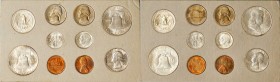 Mint Sets

1949 Mint Set. (Uncertified).

The coins are housed in the original cardboard holders with the original manila envelope also included. ...