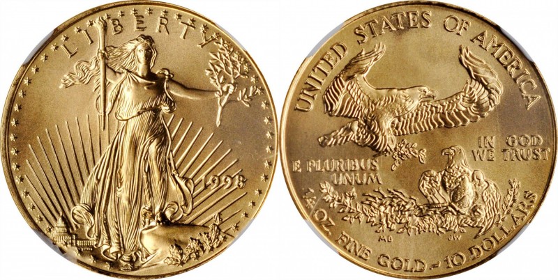 Quarter-Ounce Gold Eagle

1998 Quarter-Ounce Gold Eagle. MS-70 (NGC).

PCGS#...