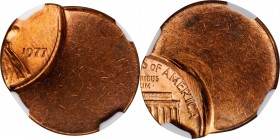 Mint Errors

1977 Lincoln Cent--Struck 65% Off Center--MS-62 (NGC).