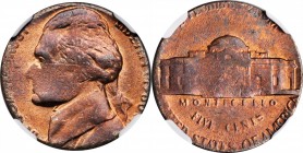 Mint Errors

1980-P Jefferson Nickel--Struck on a Cent Planchet--MS-63 RB (NGC).

3.01 grams.