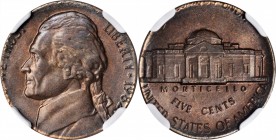Mint Errors

1982-D Jefferson Nickel--Struck on a Bronze Cent Planchet--MS-64 BN (NGC).

3.1 grams.