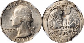 Mint Errors

1977 Washington Quarter--Struck on a Nickel Planchet--AU-58 (NGC).

5 grams.

PCGS# 5902. NGC ID: 247J.