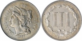 Miscellaneous U.S. Coins

Lot of (3) Type Coins. (PCGS).

Included are: 1867 nickel three-cent piece, AU-55; 1883 Liberty Head nickel, No CENTS, M...
