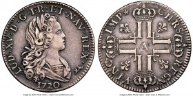 Louis XV Petit Louis d'argent (1/3 Ecu) 1720-A XF40 NGC, Paris mint, KM455.1, Gad-305. From the Doug Robins Collection of Canadian Tokens, Part II

HI...