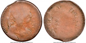 "RISEING SUN TAVERN" Blacksmith 1/2 Penny Token ND VF30 Brown NGC, BL-41, Courteau-21, Wood-24, Robins-29363. Plain edge. Medal alignment. With RISEIN...