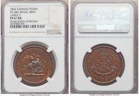 Province of Canada. Bank of Upper Canada Proof "St. George" Penny Token 1852 PR61 Brown NGC, Royal mint, KM-Tn3, Br-719, PC-6B2. Large 2 variety. From...