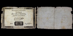 Assignat de dix livres, 24 octobre 1792, Série 14033me
L'An I de la République
VF
