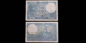 Banque de France
10 Francs Minerve, 12.10.1939
Ref : F. 7/11
VF