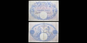 Banque de France
50 Francs Bleu et Rose, 29.1.1924
Ref : F. 14/37
F-VF