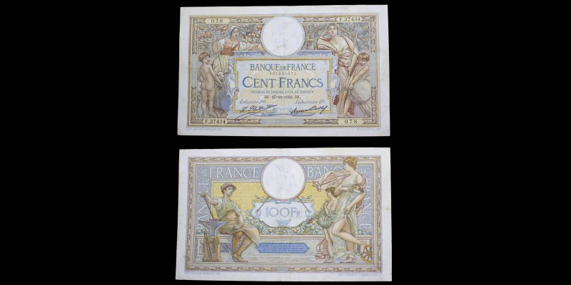 Banque de France
100 Francs Luc Olivier Merson Grandes Cartouches, 27.10.1932
Re...