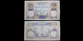 Banque de France
1000 Francs Cérès et Mercure "modifié", 30 mars 1939
Ref : F. 38/35
VF