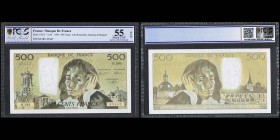 Banque de France
500 Francs Pascal, 1992
Ref : F. 71/50
PCGS AU 55 OPQ. Superbe billet