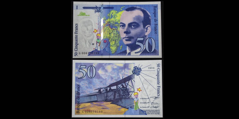 Banque de France
50 Francs Saint - Exupéry, 1993
Ref : F. 72/2
UNC