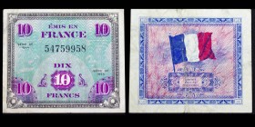 Billet pour le Trésor
10 Francs Drapeau, Série de 1944
Ref : VF18
VF
