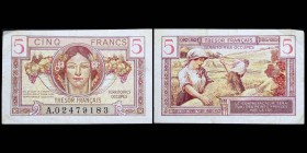Billet pour le Trésor
5 Francs Trésor Français, 1947
Ref : VF29
VF