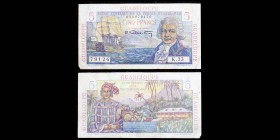 Caisse Centrale de la France d'Outre-Mer - Guadeloupe
5 Francs, Série K
Ref : Pick#31
VF