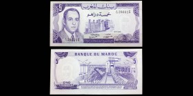 Banque du Maroc
5 Dirhams, 1970-1390
Ref : Pick#56a
UNC